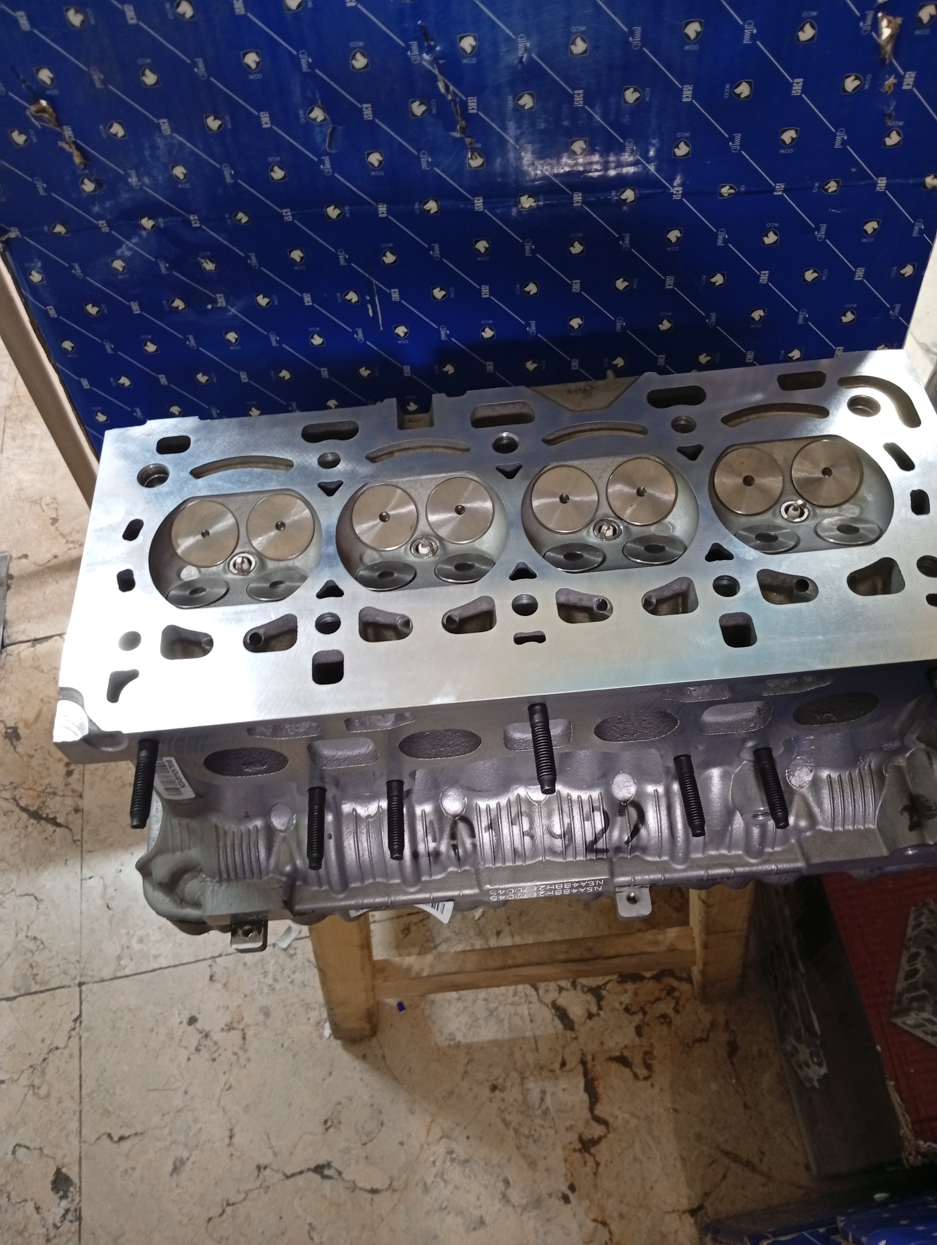 سر سیلندر کامل سمند و دنا با موتور ef7 کامل ایساکو مونتاژ نیک یدک